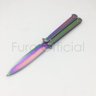 Furg 0010100007 Balisong knife มีดบาลิซอง ปลายหวี ฝึกสบาย มีดฝึก มีดควง มีดซ้อม