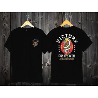 เสื้อยืดแขนสั้น Victory สีดําราคาถูกสําหรับผู้ชาย