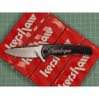 มีดพับ Kershaw เคอชอร์ รุ่น 092 สำเนาจีน เป็นรุ่นยอดนิยม ส่งออกขายทั่วโลก ใบเงิน ทรงใบสวย ใบเปิดเร็ว ด้ามดำ Linener Lock