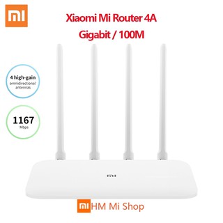 Xiaomi Mi เราเตอร์ไร้สาย 4A WiFi 2.4Ghz 5.0Ghz Dual Band 1167Mbps WiFi Repeater 4 เสาอากาศผ่านผนัง 64Mb