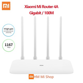 Xiaomi Mi เราเตอร์ไร้สาย 4A WiFi 2.4Ghz 5.0Ghz Dual Band 1167Mbps WiFi Repeater 4 เสาอากาศผ่านผนัง 64Mb