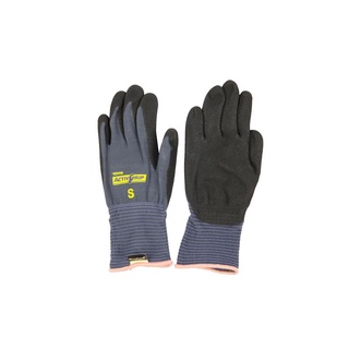 ถุงมือถักเคลือบ 581 S สีดำ TOWA ถุงมือยาง Coated knitted gloves 581 S black TOWA