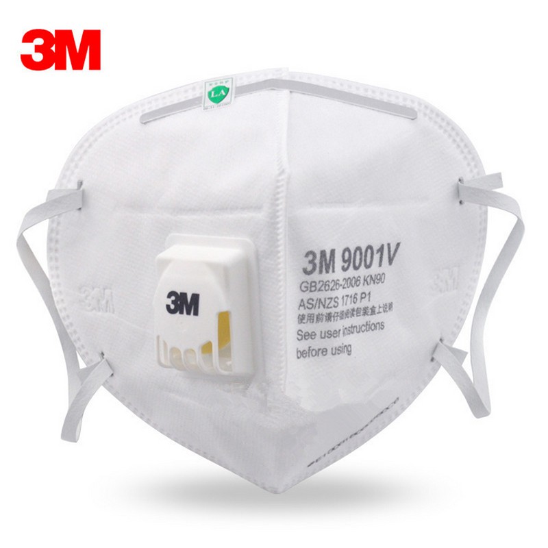 📍[พร้อมส่ง] ขาย25ชิ้น  3M 9001V หน้ากากกันฝุ่น PM 2.5  มีวาล์วช่วยหายใจ (ของแท้)