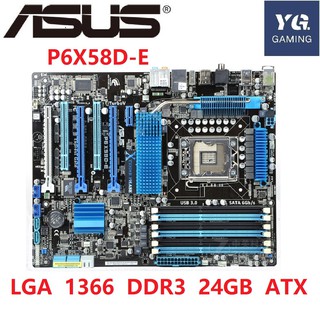 Asus P6X58D-E Desktop Motherboard X58 Socket LGA 1366 i7 Extreme DDR3 24G ATX UEFI BIOS Original Used Mainboard On Sale