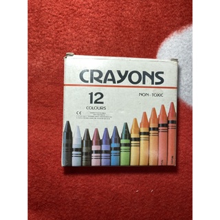 สีเทียน CRAYON 🍀คุณภาพดี🍀 12 สี คุณภาพดี ผลิตจากขี้ผึ้งธรรมชาติ สีเทียนไร้สารพิษ