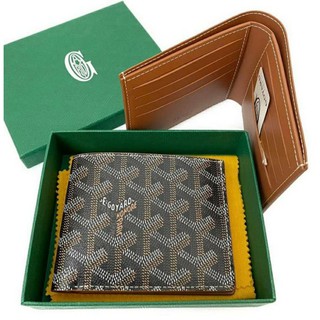 NEW GOYARD MEN WALLET BLACK/TAN