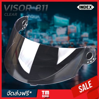 กระจกหมวกกันน็อค VISOR กระจกหมวก index (อินเด็กซ์) ชิวหน้า ชิลด์หน้า อะไหล่แท้ สำหรับ รุ่น 811 สีใส และ สีควันอ่อน