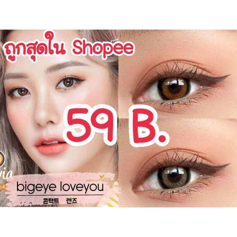 คอนแทคเลนส์ Mini Sinvia Brown / Gray (Kitty Kawaii) ขนาดมินิ ขายดี