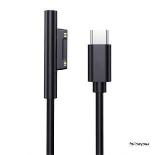 Folღ อะแดปเตอร์ชาร์จสายเคเบิ้ล Usb C สําหรับ Surface Pro 7/6/54/3