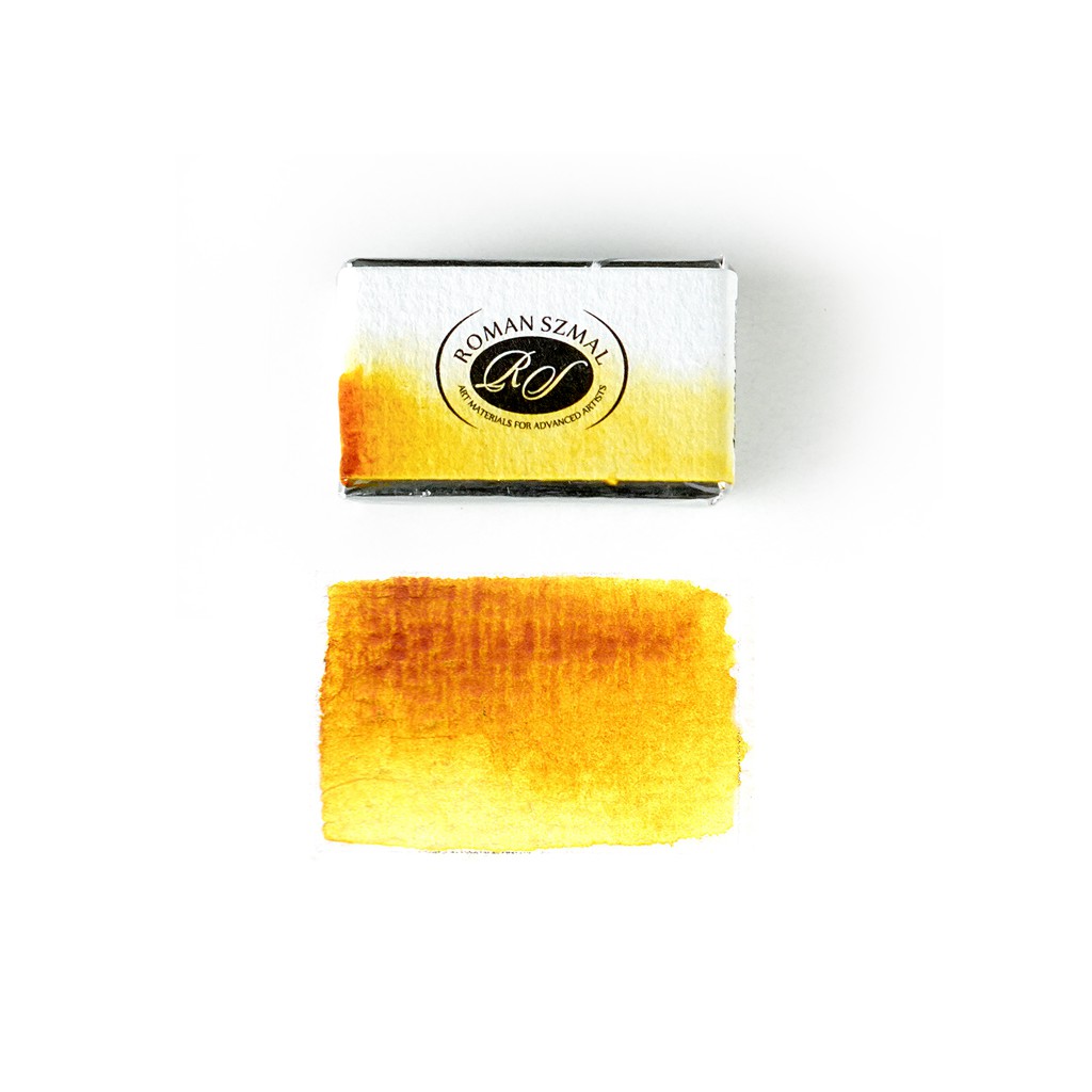 FOLIO ART : Roman Szmal Single เบอร์ 308 Nickel azo yellow สีน้ำสีสดใส เกรดศิลปิน เฉดพิเศษ สีก้อนเม็ดสีละเอียด 899085308