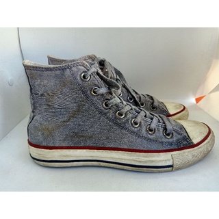 Converse 39 ยาว 24.5 Cm.รองเท้ามือสอง  ผ้าใบ แฟชั่น วินเทจ สายเซอร์