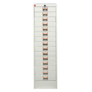 File cabinet CABINET 15 DRAWERS LUCKY WORLD CDX-15-TG GREY Office furniture Home &amp; Furniture ตู้เอกสาร ตู้ลิ้นชักเหล็ก 1