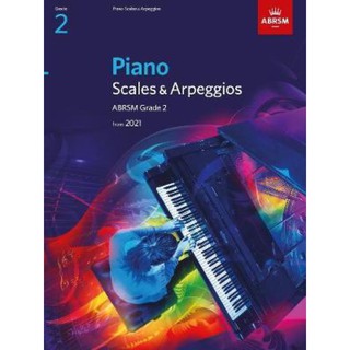 หนังสือเปียโนสอบABRSM Scales &amp; Apeggios Grade2 ปีล่าสุด 2021