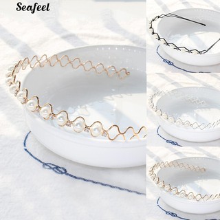 เครื่องประดับ Rhinestone Faux Pearl Headband ชิ้นแรกของผู้หญิง