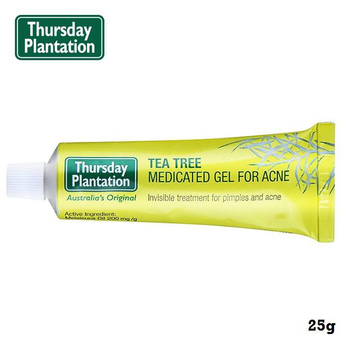 Thursday Plantation Tea Tree Medicated Gel for Acne เทริสเดย์ แพลนเทชั่น เจลแต้มสิวจากส่วนผสมของต้นชาบริสุทธิ์