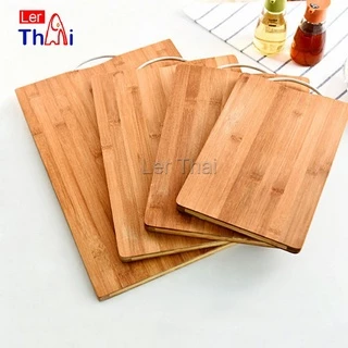 LerThai เขียงไม้ไผ่ เขียงครัว เขียงไม้เนื้อแข็ง มีหลายขนาด พร้อมจัดส่ง Bamboo cutting board