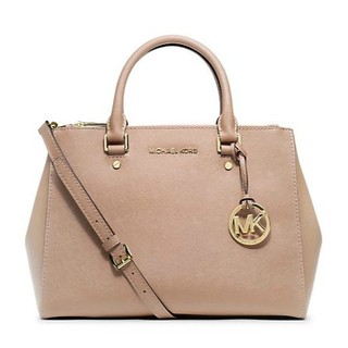 -- ลด 25% -- Michael Kors Sutton Medium Saffiano Leather Satchel สี Blush