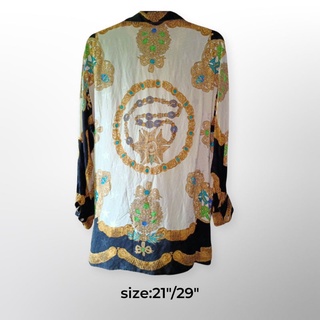เสื้อสไตล์versace เสื้อบาโรกวินเทจ