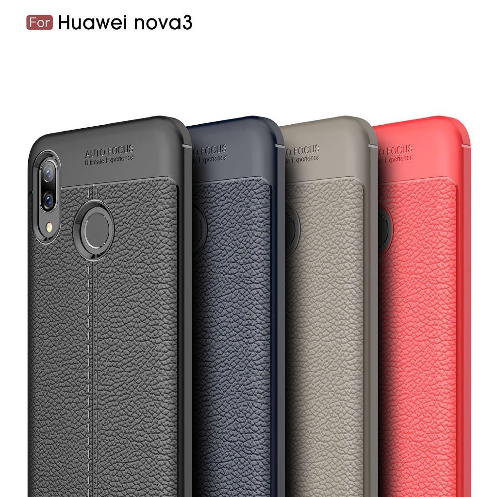 Luxury Slim PU Leather Soft TPU Case Huawei Nova 3 / Nova 3i