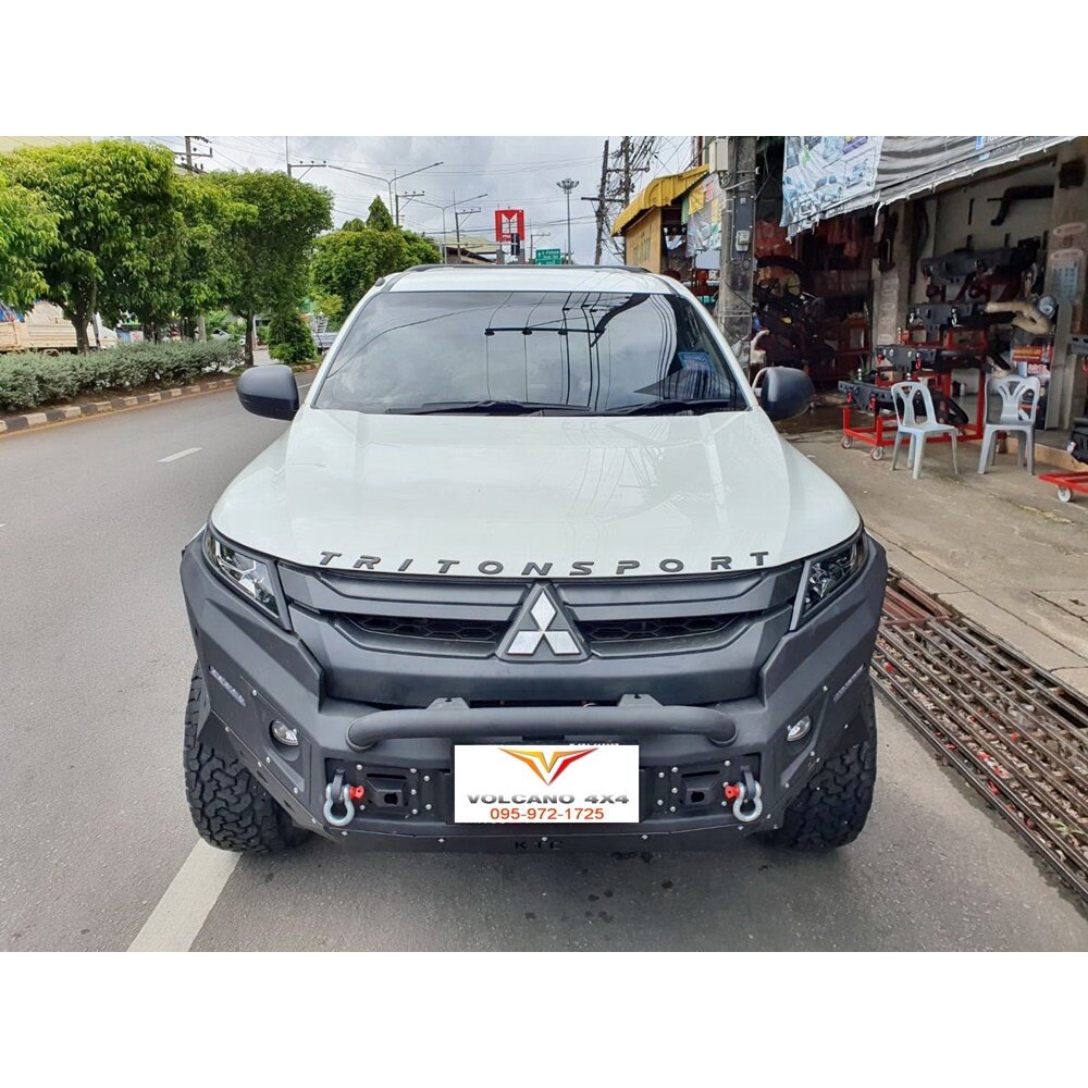กันชนหน้าออฟโรด triton ตั้งแต่ปี 2019-2023 F1 กันชนหน้าเหล็กแบบเต็ม ไทรทัน 2019-2023 ทุกรุ่น triton 