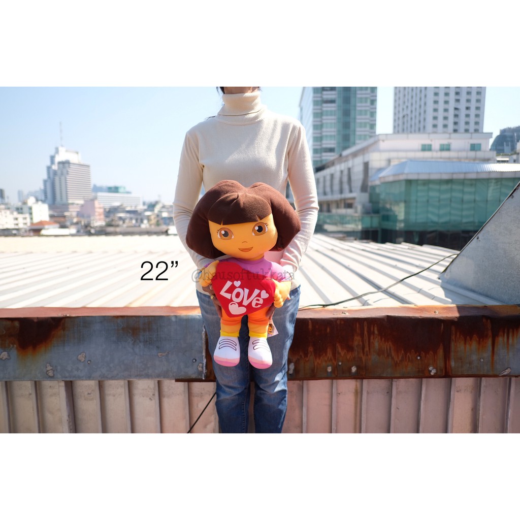 ตุ๊กตา Dora the Explorer ดอร่า ถือหัวใจ 13/18/22/30นิ้ว โดรา โดร่า ดอรา Valentine วาเลนไทน์ ราคา ถูกที่สุด ดีลบีเคเค แกลเลอรีภาพที่ 7