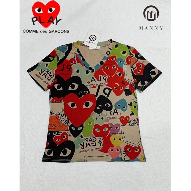 เสื้อยืดคอวีผ้าสลาฟ อก32"-44"