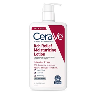 [ของแท้ 100%] CERAVE ITCH RELIEF MOISTURIZING LOTION 1% PRAMOXINE HYDROCHLORIDE WITH 3 ESSENTAIL CERAMIDES