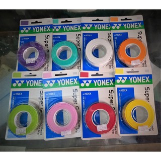 Yonex ac102ex ยางพันด้ามไม้แบด ยางพันด้ามไม้เทนนิส ยางพันด้ามยอดนิยม พันด้ามไม้แบด พันด้ามไม้เทนนิส ของแท้100%นะจ๊ะ