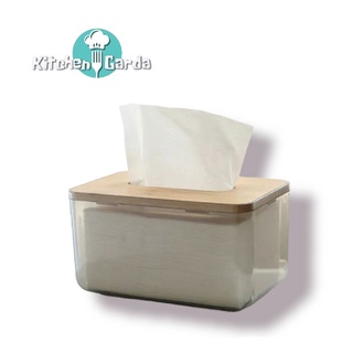 กล่องกระดาษทิชชู่ Acrylic Tissue Paper Box กล่องทิชชู่แบบใส กล่องทิชชู่ฝาไม้ กล่องกระดาษชำระ กล่องกระดาษทิชชู่อะคริลิค