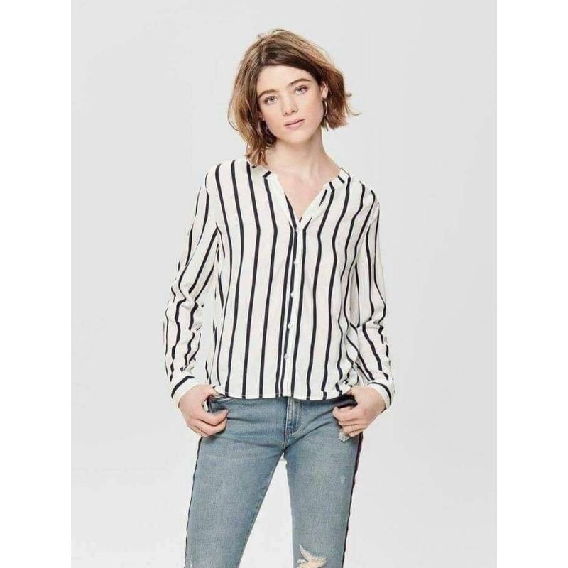 *ของใหม่* strip shirt แบรนด์ only แท้!!