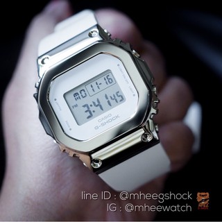 นาฬิกา G-Shock Mini White Silver ของแท้100% ประกันศูนย์1ปี