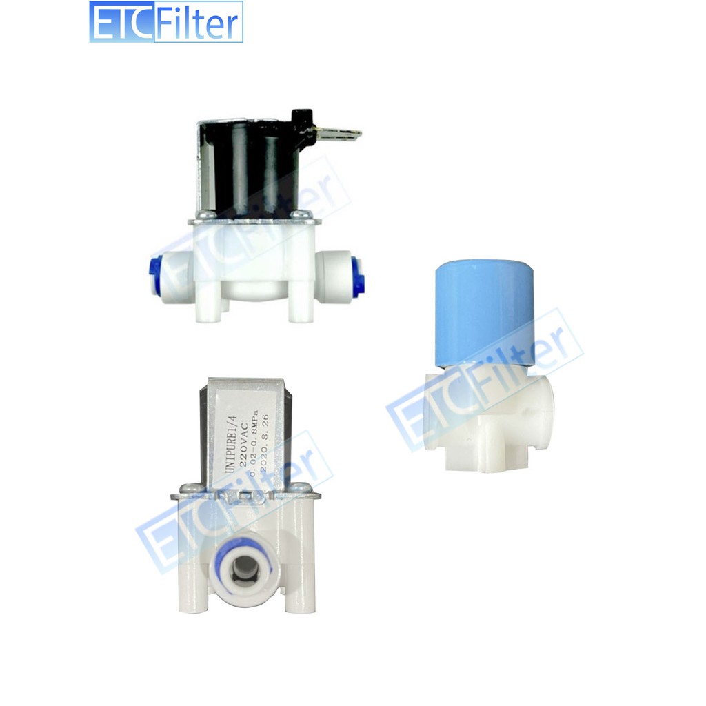 โซลินอยด์วาล์ว 24 V และ 220 V 2 และ 3 หุน สำหรับเครื่องกรอง