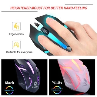 เมาส์ เมาส์เกมมิ่ง แบบมีสาย Mouse 3D มีไฟเปลี่ยน 7 สีได้ เมาส์เรืองแสงเม้าส์ เสียบUSB