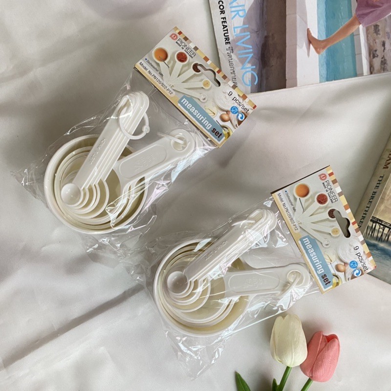 🔥 พร้อมส่ง ชุดตวง ช้อนตวงและถ้วยตวง อุปกรณ์ทำขนม อุปกรณ์สำหรับตวง pioneer - รูปที่ 2