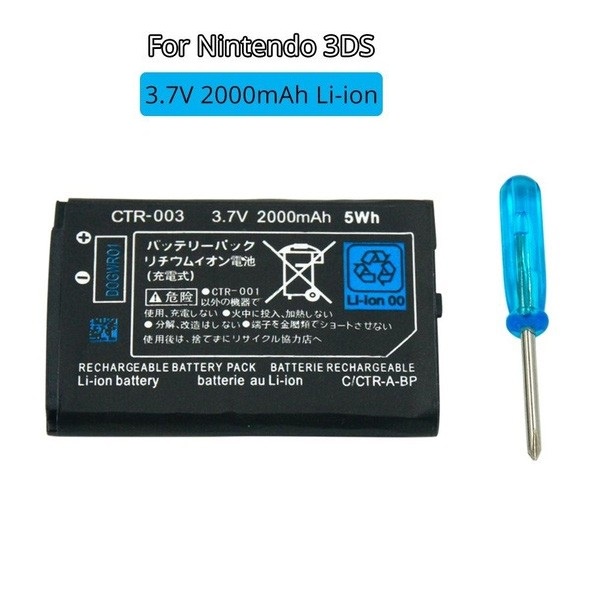 พร้อมส่ง แบต 3ds แบตเตอรี่ nintendo 3DS XL,LL New 3DS XL LL Battery แบตเตอรี่ 2ds 3ds 3dsll ใช้ได้สำหรับ 3dsLL, XL