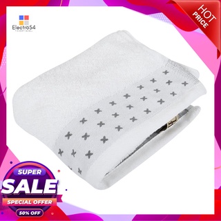 ผ้าขนหนู HOME LIVING STYLE CROSS 15X32 นิ้ว สีขาวTOWEL HOME LIVING STYLE CROSS 15X32" WHITE