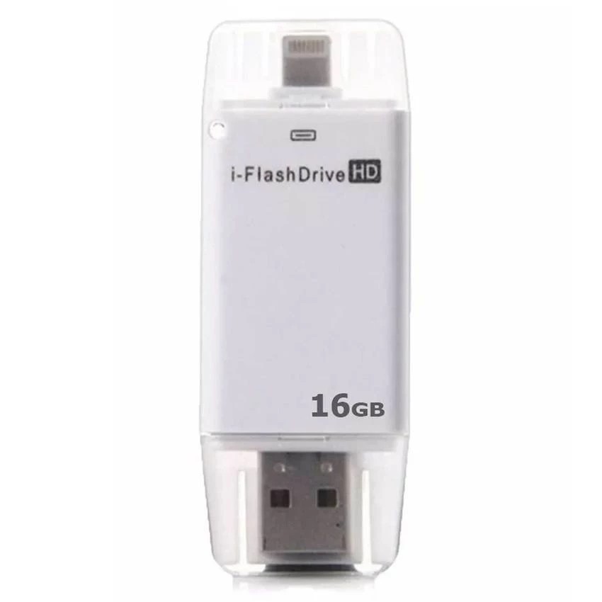 i-Flashdrive 16GB แฟลชไดร์ฟสำหรับ iPhone/iPad รุ่น device Gen2 (white)  #76