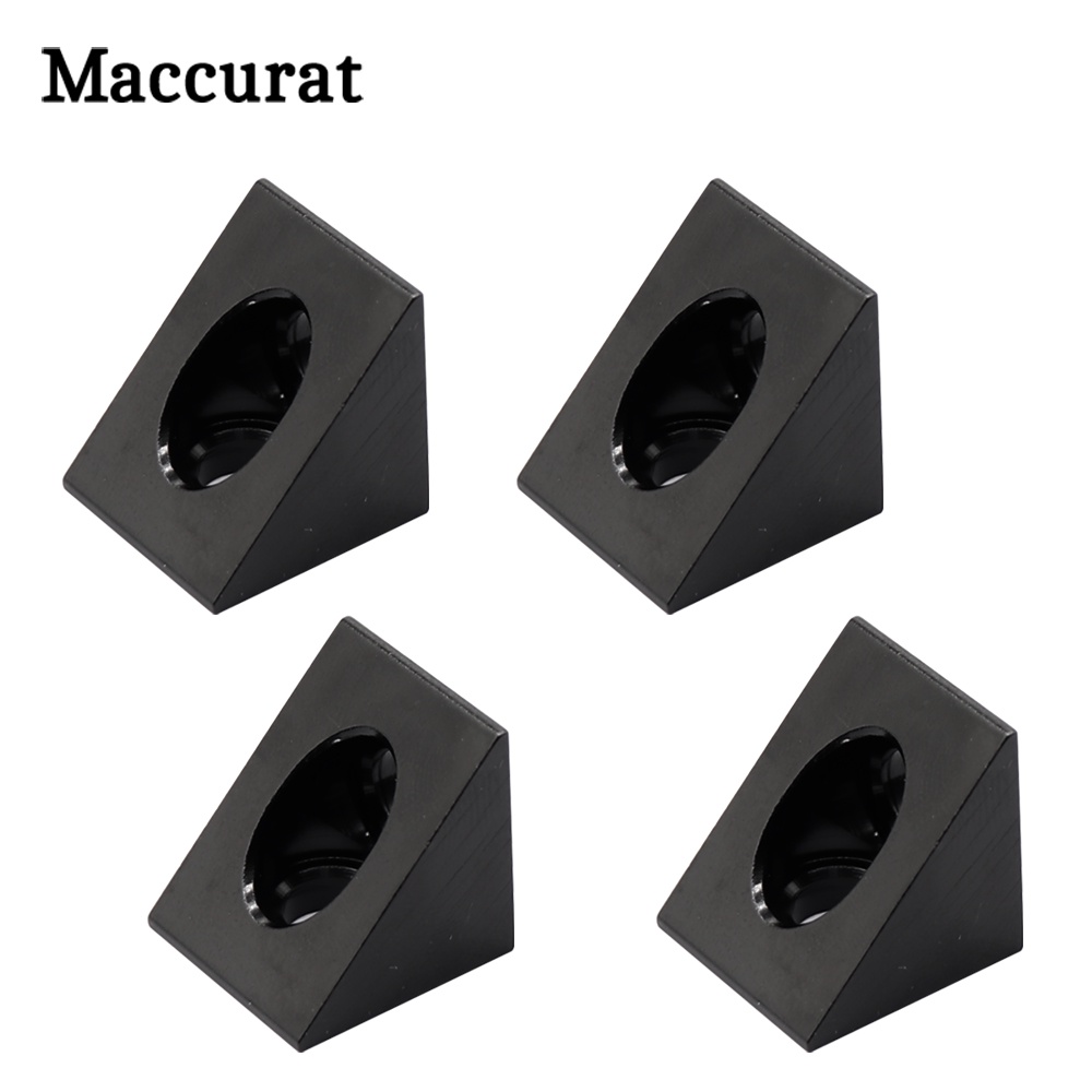 V-slot สีดํามุมมุมขั้วต่อ 90 องศามุมสําหรับเปิดbuilds 2020 อลูมิเนียมโปรไฟล์ CNC 3D เครื่องพิมพ์ DIY ชิ้นส่วน