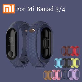 สายซิลิโคนสำหรับวง Xiaomi Mi 3 4 สาย Mijobs สายรัดข้อมือซิลิโคนแบบสปอร์ตสำหรับสายรัดข้อมือ Miband เคส สายรัดข้อมืออัจฉริยะ สายนาฬิกา นาฬิกากันน้ำ