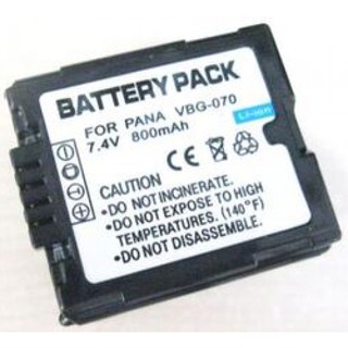 PANASONIC Digital Camcorder Battery VBG070 (Black)