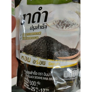 งาดำปรุงสำเร็จ 12 ซอง × 25 กรัม INSTANT BLACK SESAME INNA BRAND