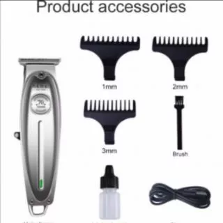 Kemei KM1949 ปัตตาเลี่ยนตัดผม แบตตาเลียนตัดผม Clipper Trimmer คุณภาพดีมาก ใบตัดละเอียด 0.45-0.8MM. แบบชาร์จไฟฟ้า