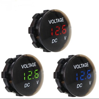 ตัววัดโวลท์ โวลท์มิเตอร์ติดรถยนต์ โวลท์มิเตอร์ติดหน้าปัด Car DC Volt meter