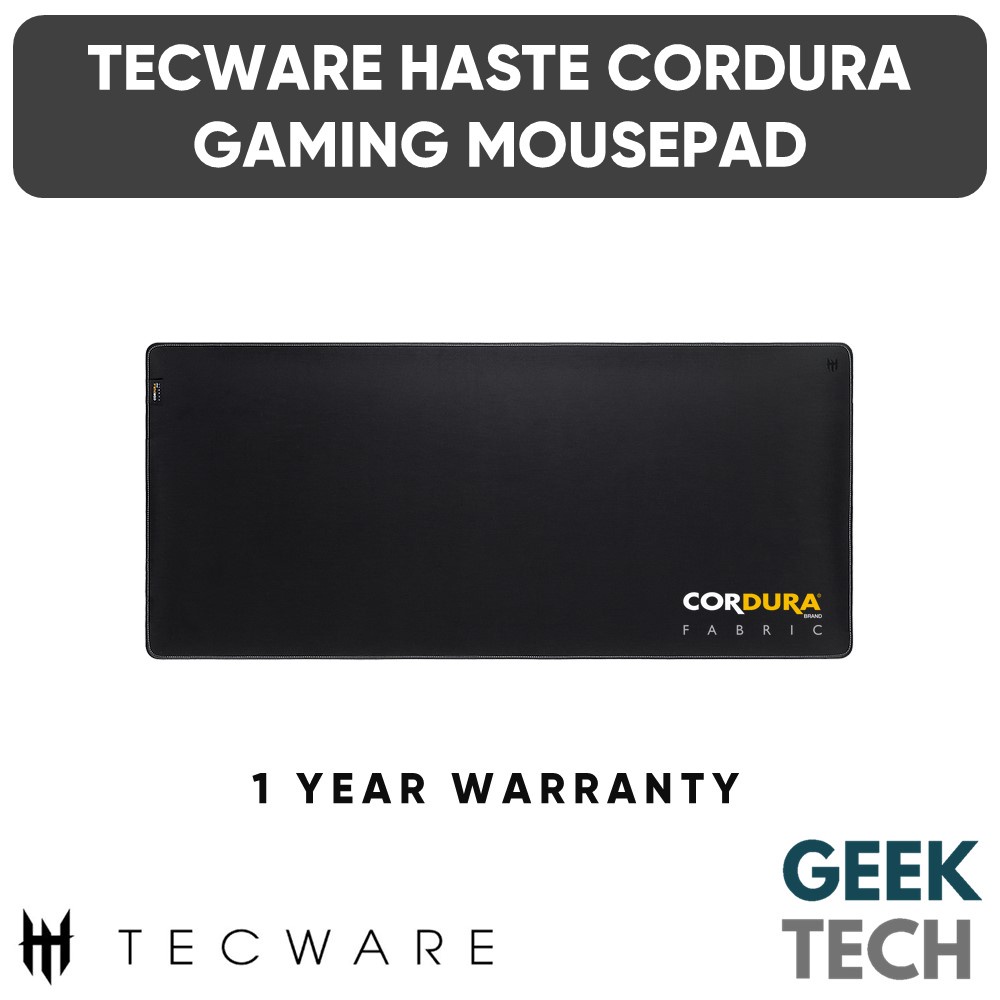 TECWARE Haste Cordura Fabric Gaming Mousepad - พื้นผิวผ้า Cordura ทนทาน / Stain & Water Resistance /