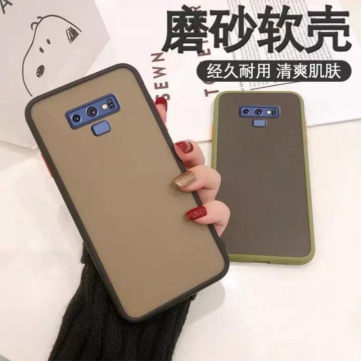 [ส่งจากไทย] เคสกันกระแทก ปุ่มสีผิวด้าน Case Samsung galaxy Note 9 เคสขอบนิ่มหลังแข็ง เคสโทรศัพท์ เคส SAMSUNG