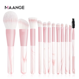 Maange ชุดแปรงแต่งหน้า ขนแปรงนุ่ม น่ารัก สีชมพู 12 ชิ้น 51199