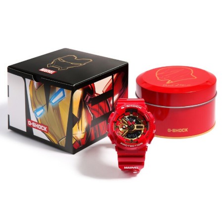 Casi *o G-SHOCK GA-110 นาฬิกาสปอร์ต Avengers Marvel กัปตันอเมริกา Iron Man Spiderman ผู้ชายและผู้หญิ