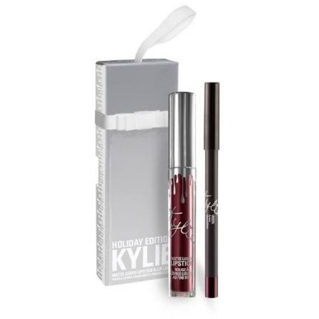 Kylie holiday edition lip kit สี Merry ของแท้ พร้อมส่ง