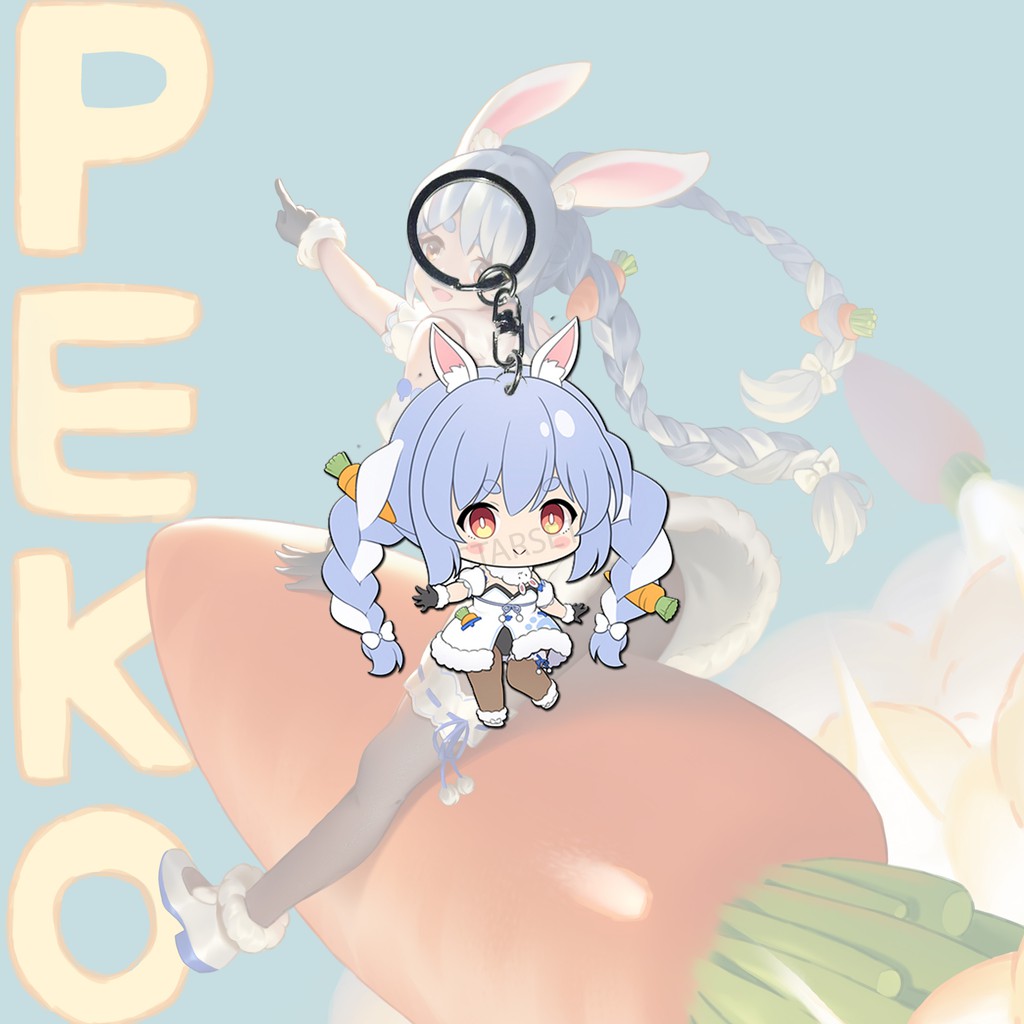 GANTUNGAN Pekora Hololive Vtuber พวงกุญแจ