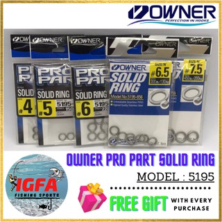 Owner PRO PART SOLID RING 5195 IGFAFISHINGSPORTS โอเวอร์ริง โซลิดริง ของแท้ PRO PART SOLID RING